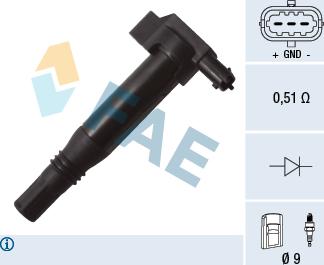 FAE 80273 - Ignition Coil onlydrive.pro