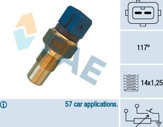 FAE 34440 - Датчик, температура охлаждающей жидкости onlydrive.pro