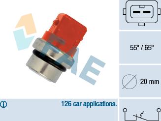 FAE 35320 - Датчик, температура охлаждающей жидкости onlydrive.pro