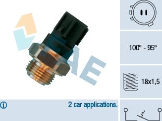 FAE 36470 - Termoslēdzis, Radiatora ventilators onlydrive.pro