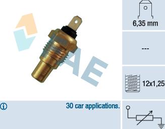 FAE 31680 - Devējs, Dzesēšanas šķidruma temperatūra onlydrive.pro