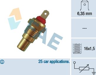 FAE 31330 - Sensor, coolant temperature onlydrive.pro