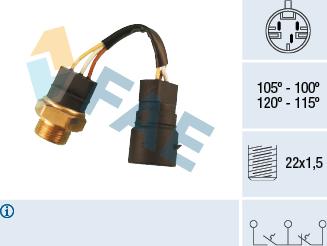 FAE 38220 - Termoslēdzis, Radiatora ventilators onlydrive.pro