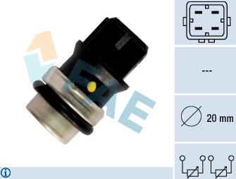 FAE 33640 - Sensor, coolant temperature onlydrive.pro