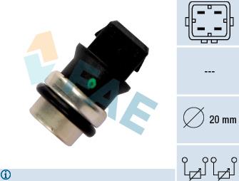 FAE 33650 - Sensor, coolant temperature onlydrive.pro