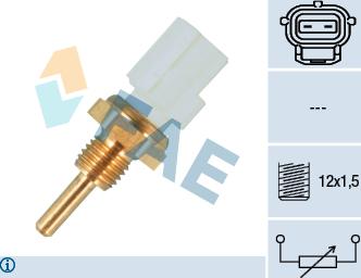 FAE 33255 - Датчик, температура охлаждающей жидкости onlydrive.pro