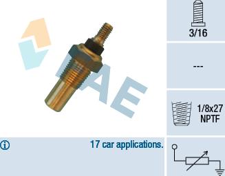 FAE 32040 - Sensor, coolant temperature onlydrive.pro