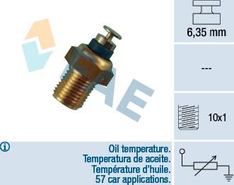 FAE 32200 - Датчик, температура масла onlydrive.pro