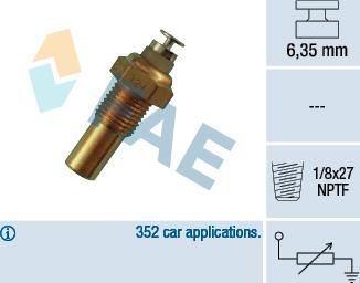 FAE 32230 - Devējs, Dzesēšanas šķidruma temperatūra onlydrive.pro