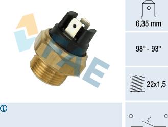 FAE 37400 - Termoslēdzis, Radiatora ventilators onlydrive.pro