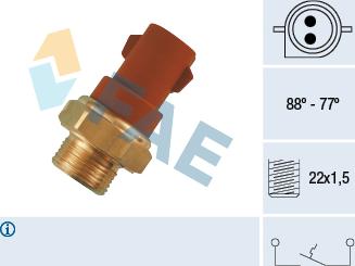 FAE 37230 - Termoslēdzis, Radiatora ventilators onlydrive.pro