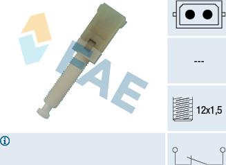 FAE 24560 - Brake Light Switch / Clutch onlydrive.pro