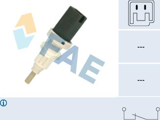 FAE 24665 - Switch, clutch control (cruise control) onlydrive.pro