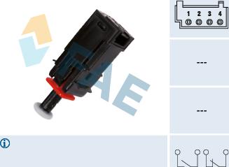 FAE 24795 - Brake Light Switch / Clutch onlydrive.pro