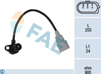 FAE 79050 - Sensor, crankshaft pulse onlydrive.pro