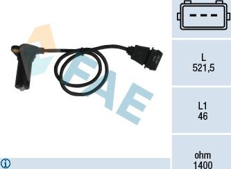 FAE 79065 - Sensor, crankshaft pulse onlydrive.pro