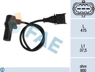 FAE 79060 - Sensor, crankshaft pulse onlydrive.pro