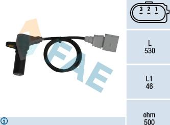 FAE 79063 - Sensor, crankshaft pulse onlydrive.pro