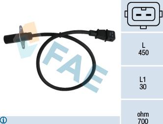 FAE 79001 - Sensor, crankshaft pulse onlydrive.pro