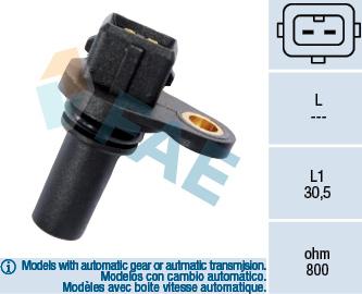 FAE 79008 - Sensor, crankshaft pulse onlydrive.pro