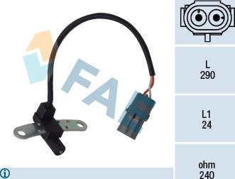 FAE 79021 - Sensor, crankshaft pulse onlydrive.pro