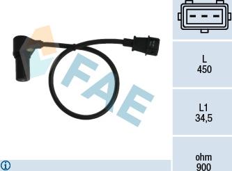 FAE 79074 - Sensor, crankshaft pulse onlydrive.pro