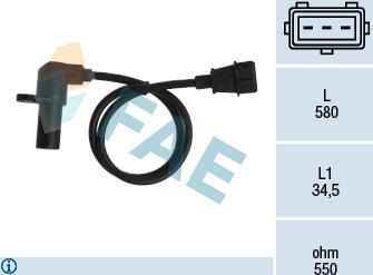 FAE 79075 - Sensor, crankshaft pulse onlydrive.pro