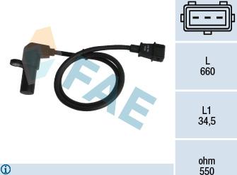 FAE 79070 - Sensor, crankshaft pulse onlydrive.pro