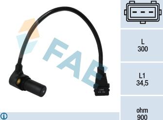 FAE 79071 - Sensor, crankshaft pulse onlydrive.pro