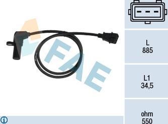 FAE 79078 - Sensor, crankshaft pulse onlydrive.pro