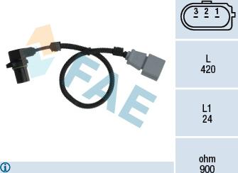 FAE 79199 - Датчик импульсов, коленвал onlydrive.pro