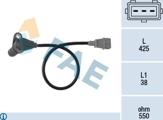 FAE 79364 - Sensor, crankshaft pulse onlydrive.pro