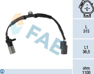 FAE 79299 - Sensor, crankshaft pulse onlydrive.pro