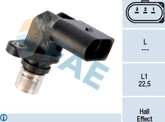 FAE 79209 - Sensor, camshaft position onlydrive.pro