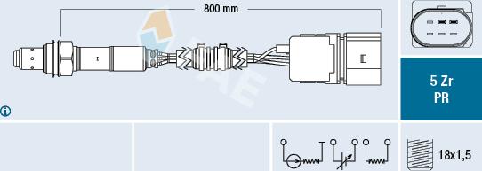 FAE 75043 - Oxygen, Lambda Sensor onlydrive.pro