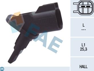 FAE 78094 - Sensor, wheel speed onlydrive.pro