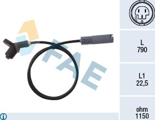 FAE 78017 - Sensor, wheel speed onlydrive.pro