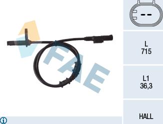 FAE 78107 - Sensor, wheel speed onlydrive.pro