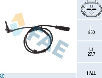 FAE 78112 - Sensor, wheel speed onlydrive.pro