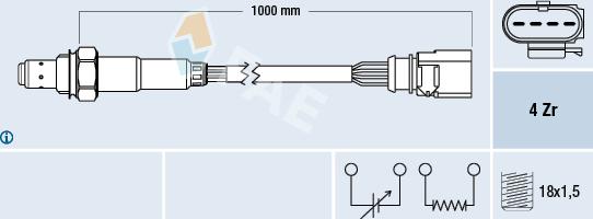 FAE 77459 - Oxygen, Lambda Sensor onlydrive.pro