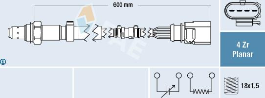 FAE 77458 - Lambda jutiklis onlydrive.pro