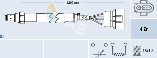 FAE 77460 - Oxygen, Lambda Sensor onlydrive.pro