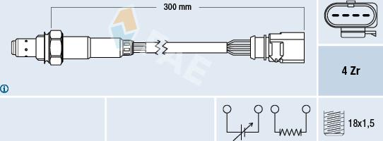 FAE 77463 - Oxygen, Lambda Sensor onlydrive.pro