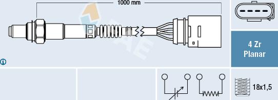 FAE 77404 - Oxygen, Lambda Sensor onlydrive.pro