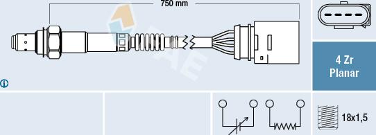 FAE 77405 - Oxygen, Lambda Sensor onlydrive.pro