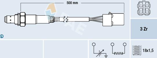 FAE 77479 - Oxygen, Lambda Sensor onlydrive.pro