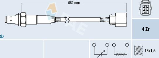 FAE 77473 - Lambda jutiklis onlydrive.pro