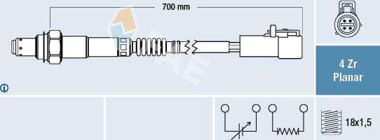 FAE 77615 - Oxygen, Lambda Sensor onlydrive.pro