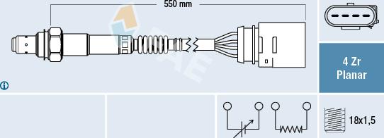 FAE 77148 - Oxygen, Lambda Sensor onlydrive.pro