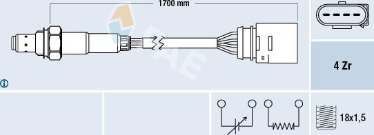 FAE 77147 - Oxygen, Lambda Sensor onlydrive.pro